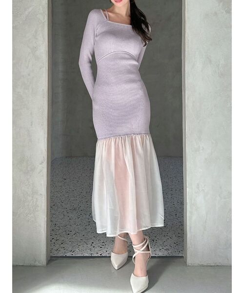 RESEXXY（リゼクシー） ワンピース ヘムシアーマーメイドニット