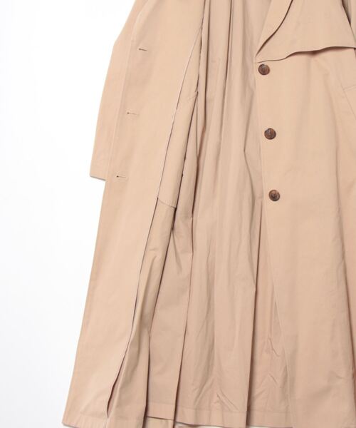 Jines（ジネス） トレンチコート コート バックチュールデザイン