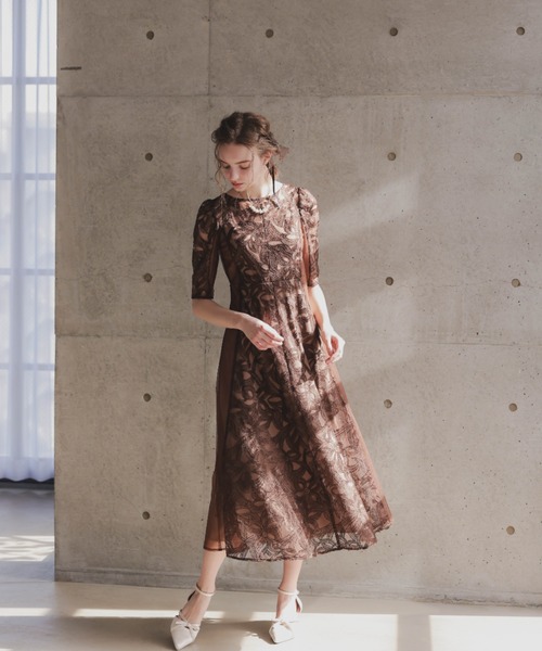 Dorry Doll（ドリードール） ドレス サイドチュールオリジナル柄ドレス