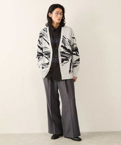 JUNRED パンツ 「セットアップ対応」リファインドクロスワイドフレア