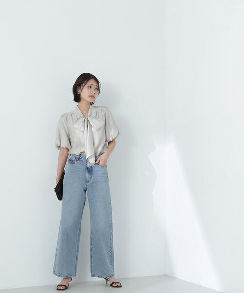 「NATURAL BEAUTY BASIC」 半袖ブラウス MEDIUM ブルー系その他 レディース 楽天市場】水色（ブランドナチュラルビューティーベーシック