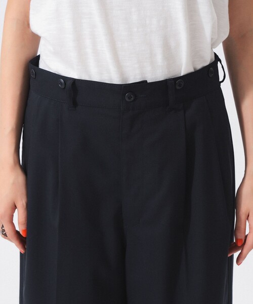BEAMS BOY スラックス パンツ ポリエステル ウール トロピカル