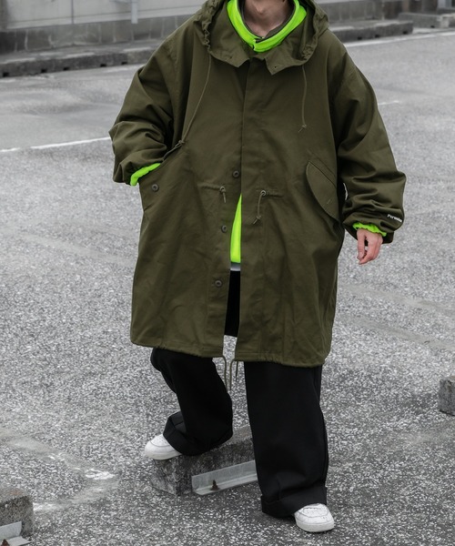 「Perushu」 モッズコート MEDIUM マスタード メンズ_画像3