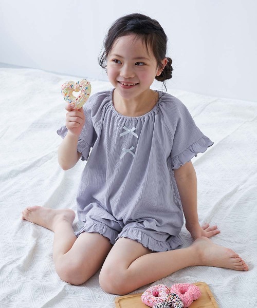 PETIT BATEAU（プチバトー） パジャマ ベロア長袖パジャマ キッズ 子供