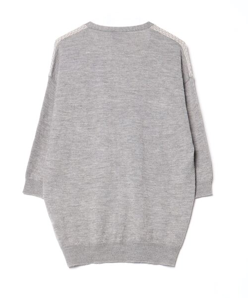 「chambre de charme」 ニットカーディガン FREE グレー レディース_画像2