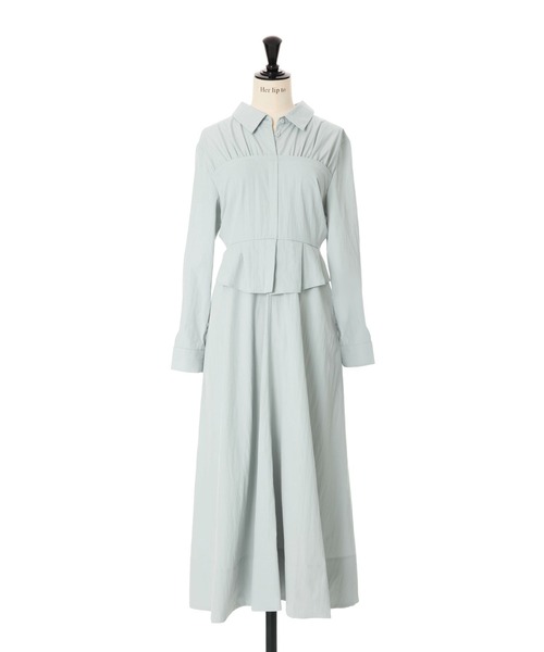 ワンピース Herlipto Peplum Poplin Shirt Dress Her lip to ワンピース Peplum Poplin Shirt Dress : ZOZOTOWN Yahoo