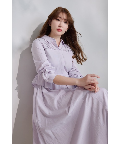 Her lip to ワンピース Peplum Poplin Shirt Dress : ZOZOTOWN Yahoo  