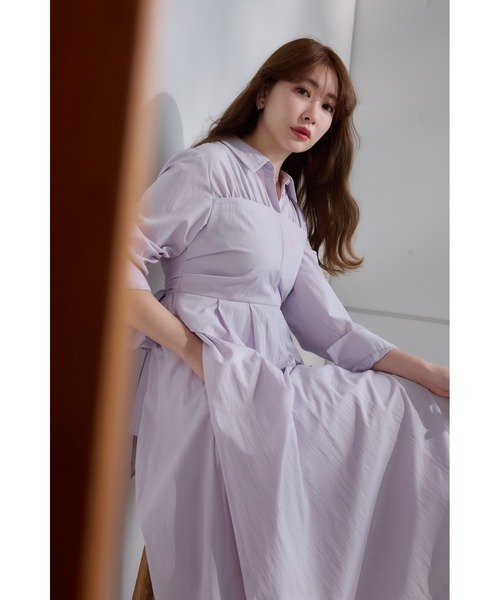 Her lip to ワンピース Peplum Poplin Shirt Dress : ZOZOTOWN Yahoo