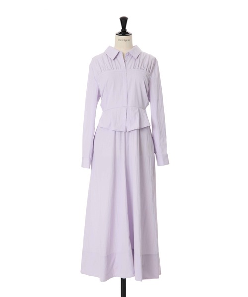 Her lip to ワンピース Peplum Poplin Shirt Dress : ZOZOTOWN Yahoo