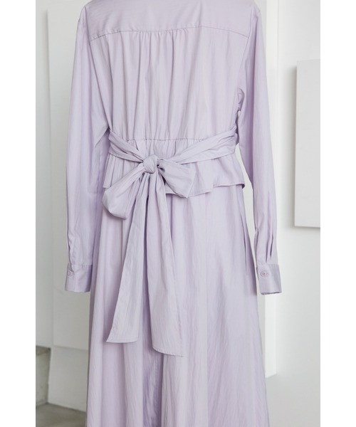 Her lip to ワンピース Peplum Poplin Shirt Dress : ZOZOTOWN Yahoo