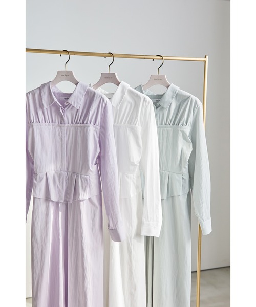 Her lip to ワンピース Peplum Poplin Shirt Dress : ZOZOTOWN Yahoo