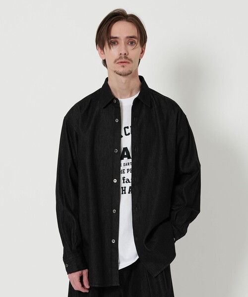 BEAUTY＆YOUTH UNITED ARROWS シャツ 7.5オンス サテン デニム