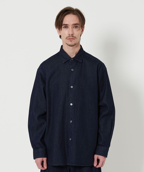 BEAUTY&YOUTH UNITED ARROWS シャツ 7.5オンス サテン デニム BEAUTY&YOUTH UNITED ARROWS シャツ 7.5オンス サテン デニム