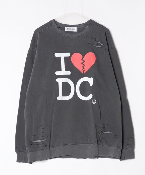 トレーナー スウェット DISCOVERED I BROKEN HEART DAMAGE SWEAT メンズ レディース