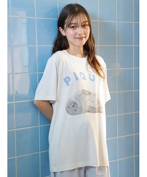 gelato pique パジャマ ルームウェア 「接触冷感」あざらしワン