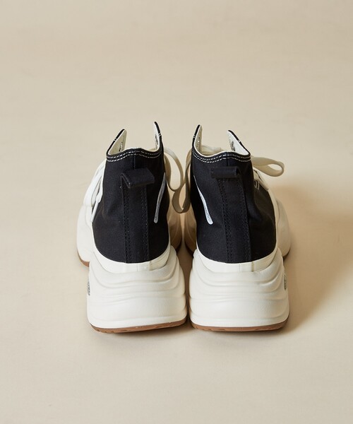 【極美品】コンバース サージトレーナー HI ブラック キャンバス 厚底 CONVERSE - 【極美品】コンバース サージトレーナー HI ブラック