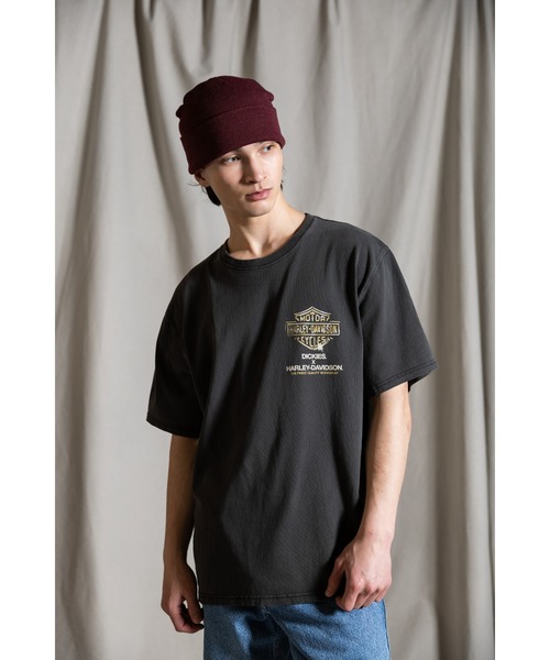 防寒性◎【Dickies x H-D】フレイミング イーグル T シャツ Dickies x Harley-Davidson Heavyweight Flaming Eagle Tee