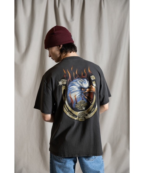 tシャツ Dickies(R)x H-D(R)フレーミングイーグルボクシークロップTシャツ レディース Dickies(R) x H-D(R) フレーミングイーグルボクシークロップT