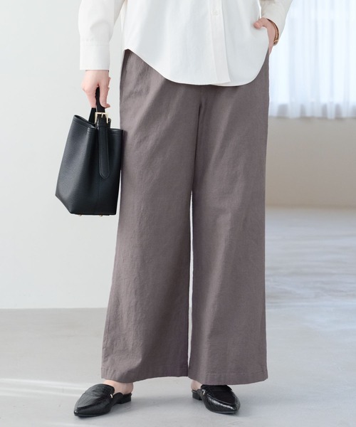 アウトレット★diletta リネンブレンドパンツ Elura パンツ リネンブレンド冷感パンツ レディース : ZOZOTOWN