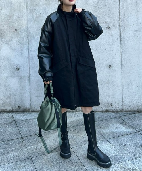 「ECRIRE」 コート L ダークブラウン レディース_画像2