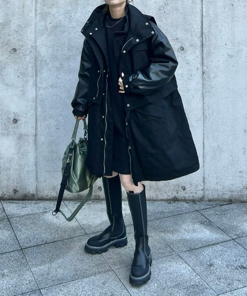 「ECRIRE」 コート L ダークブラウン レディース_画像3