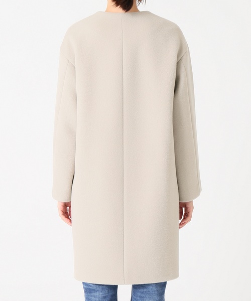 IENA（イエナ） ノーカラーコート 36 ピンク レディース : ZOZOTOWN