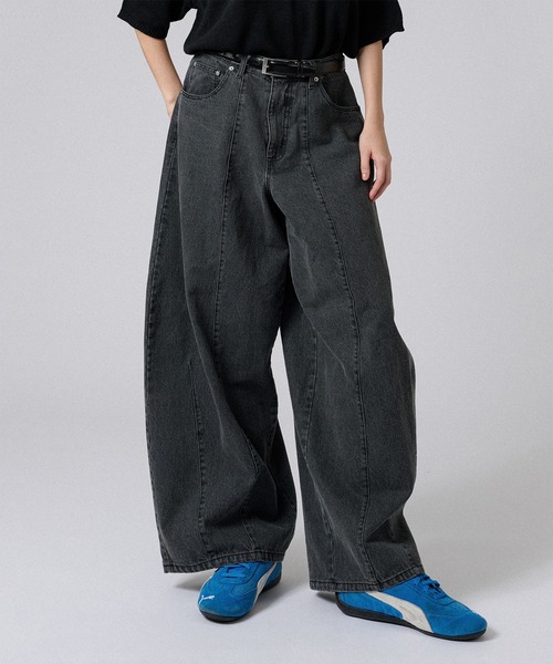 ONCILY ジーンズ SUPER BAGGY CURVE DENIM PANTS / スーパー