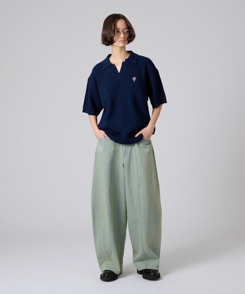 ONCILY ジーンズ SUPER BAGGY CURVE DENIM PANTS / スーパー