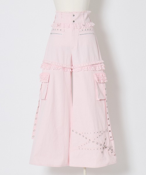 AVENCHUMU ワイドパンツ パンツ Metal cord Separate 2way pants