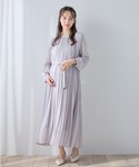 マタニティ 梨地シフォンプリーツ オケージョン...の詳細画像5