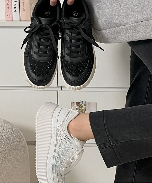 「Shoes in Closet」 ローカットスニーカー L ブラック レディース