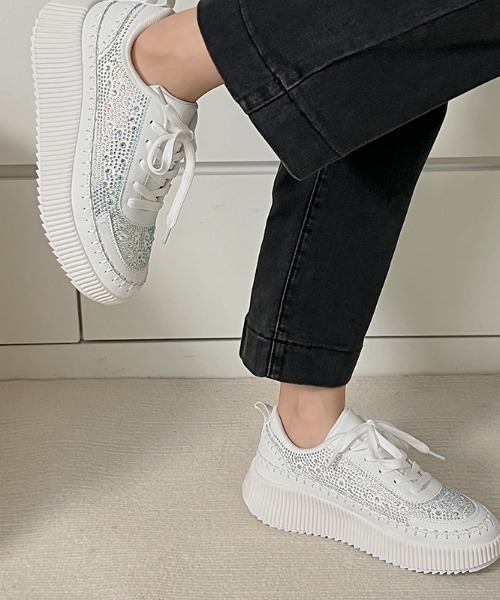 「Shoes in Closet」 ローカットスニーカー L ブラック レディース