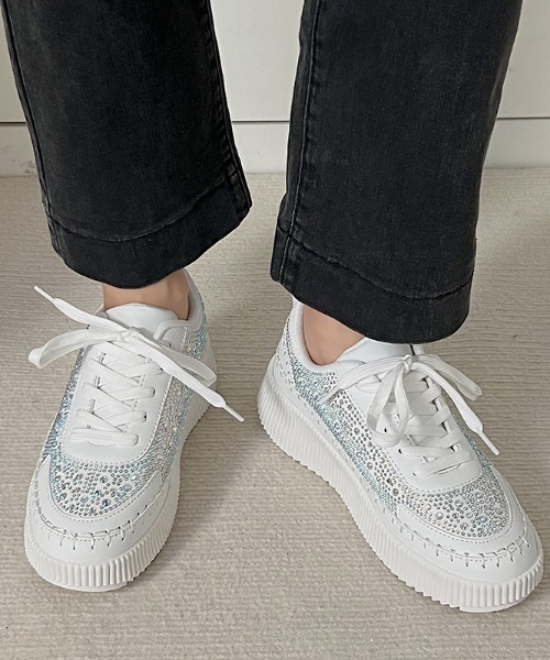 「Shoes in Closet」 ローカットスニーカー L ブラック レディース