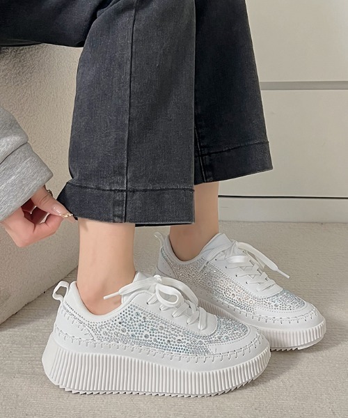 「Shoes in Closet」 ローカットスニーカー L ブラック レディース