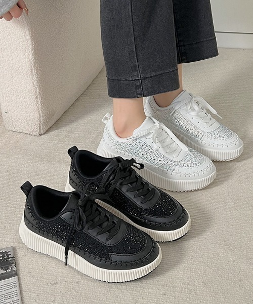「Shoes in Closet」 ローカットスニーカー L ブラック レディース