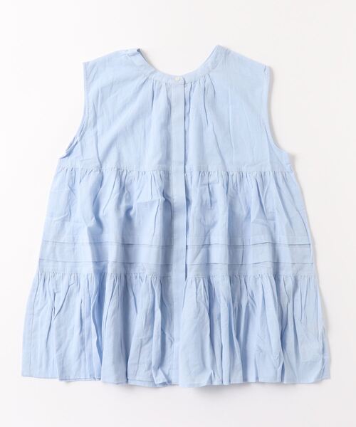 「B:MING by BEAMS」 ノースリーブブラウス MEDIUM サックスブルー レディース