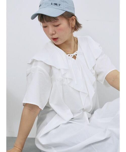 ehka sopo（エヘカソポ） ワンピース ラッフルフリルワンピース