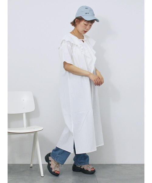 ehka sopo（エヘカソポ） ワンピース ラッフルフリルワンピース