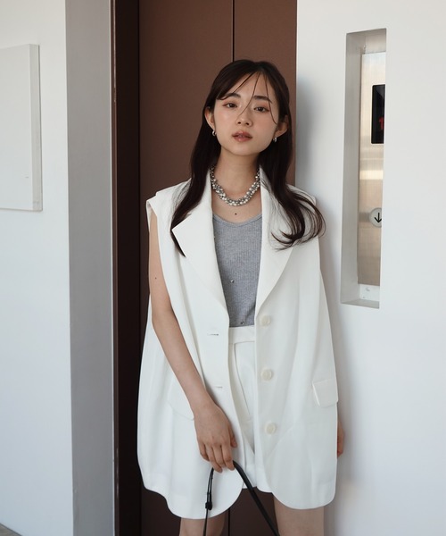 eimy istoire - エレガンスウール ジレ コート sheller シェリエ EIMY ISTOIRE（エイミーイストワール） コート アウター タック