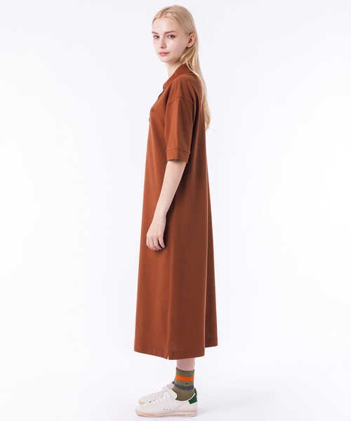 LACOSTE 「LACOSTE」 シャツワンピース 38 ネイビー レディース