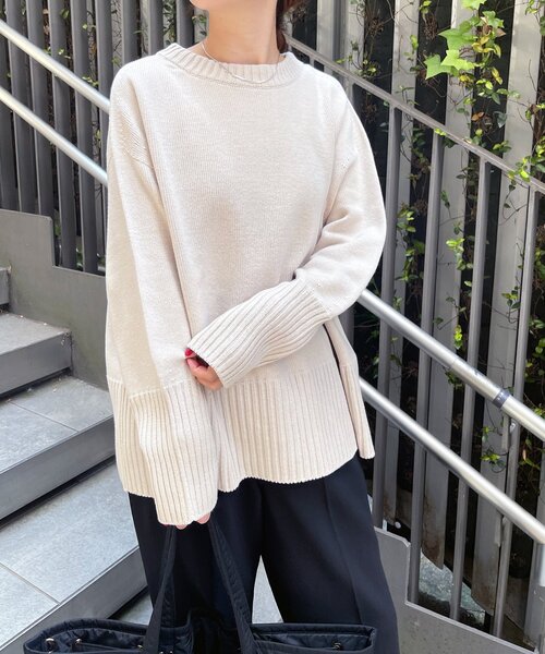 「Spick & Span」 ドルマンスリーブニット - ベージュ レディース