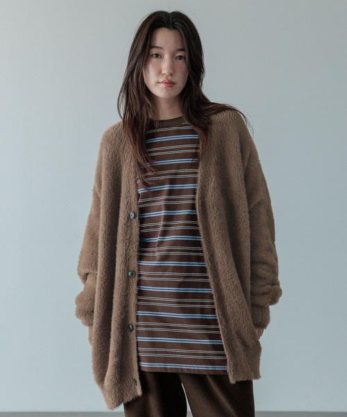 LOWRYS FARM（ローリーズファーム） カーディガン 「LFM(U)」シャギー