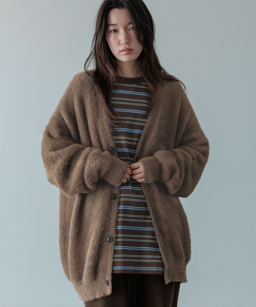 LOWRYS FARM（ローリーズファーム） カーディガン 「LFM(U)」シャギー