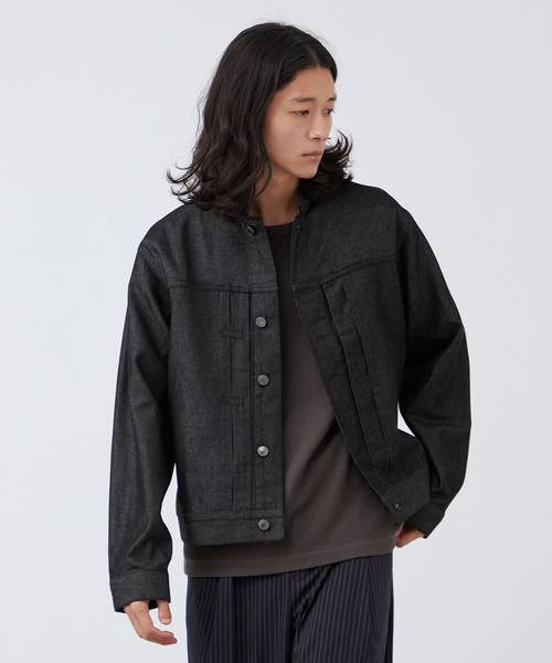デニム スタンドカラー ジャケット 韓国 メンズ ブルゾン cr5459 erika7098_3.jpg