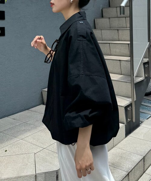 【美品】CIAOPANIC TYPY リバーシブル ポンチョ ボア ブラック CIAOPANIC TYPY（チャオパニックティピー）の「フリースボア