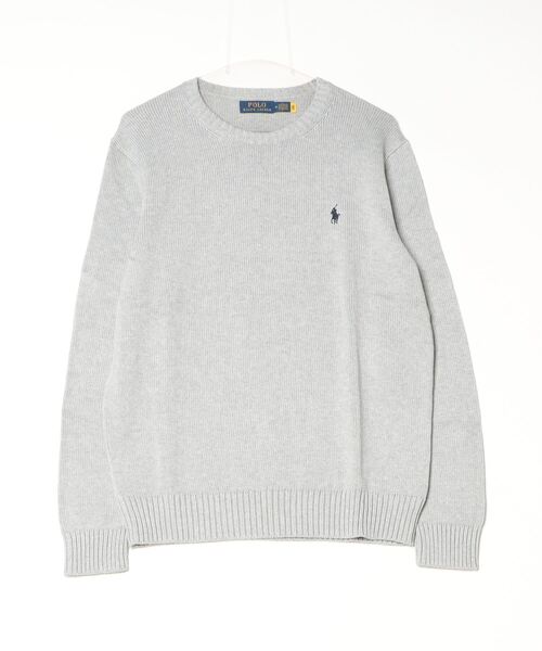 ★90s Polo Ralph Lauren コットンクルーネックニットセーター POLO RALPH LAUREN セーター ニット コットン クルーネック
