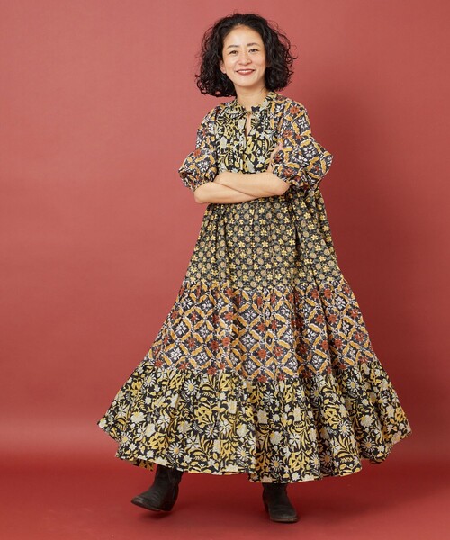 Freada（フリーダ） 長袖ワンピース ONE SIZE ブラック レディース