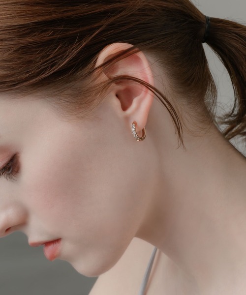 muku ピアス PIERCE/ZIRCONIA LINE レディース : ZOZOTOWN Yahoo!店