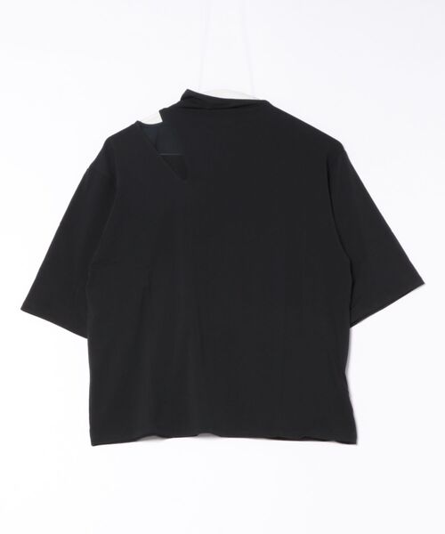 CLANE ブラック ストライプ Tシャツ サイズ1 FREAK'S STORE tシャツ CLANE/クラネ RHINESTONE SHEER TOPS