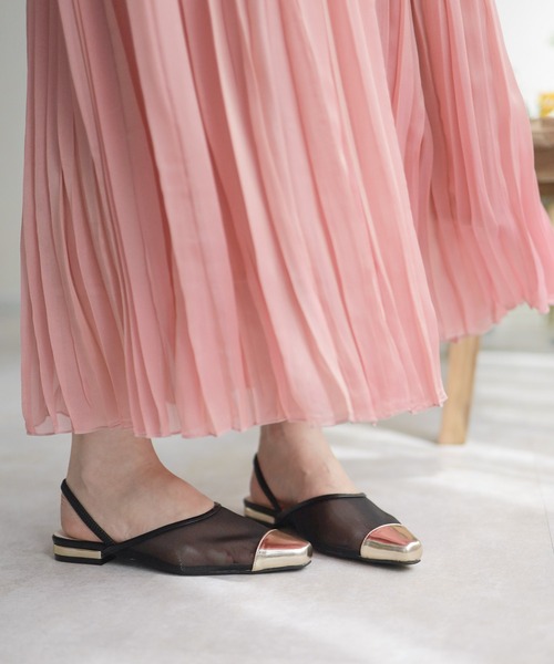 「SESTO」 フラットサンダル 23.5cm ブラック系その他 レディース_画像5